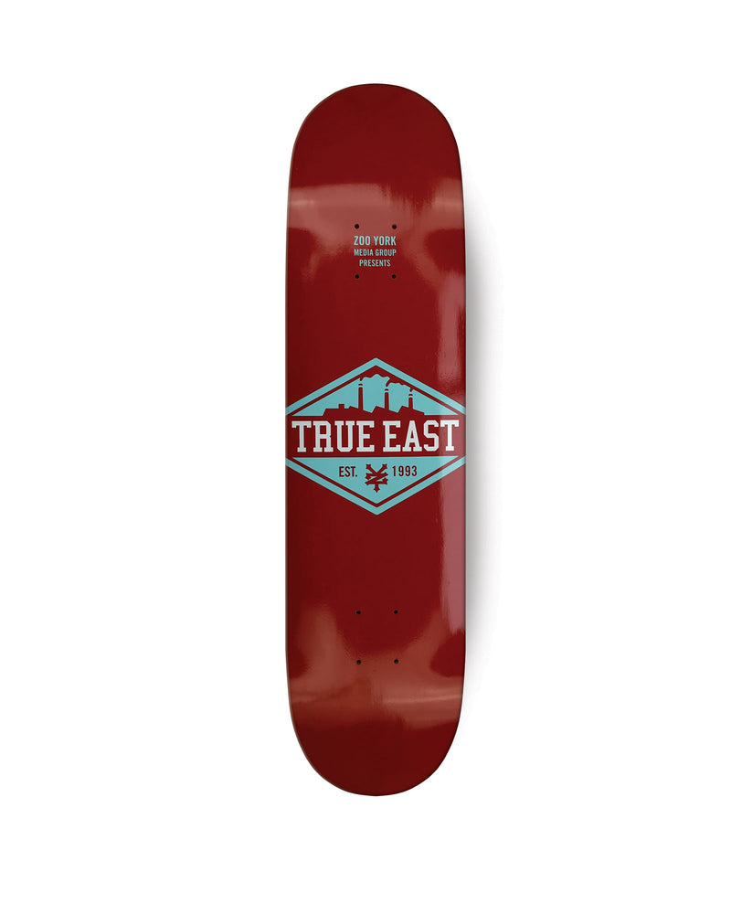 True East (Red / Teal) Skateboard Deck