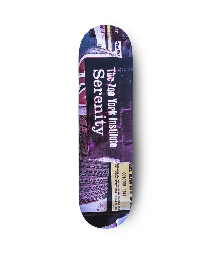 Futura x Supreme Shape Skateboard Silver