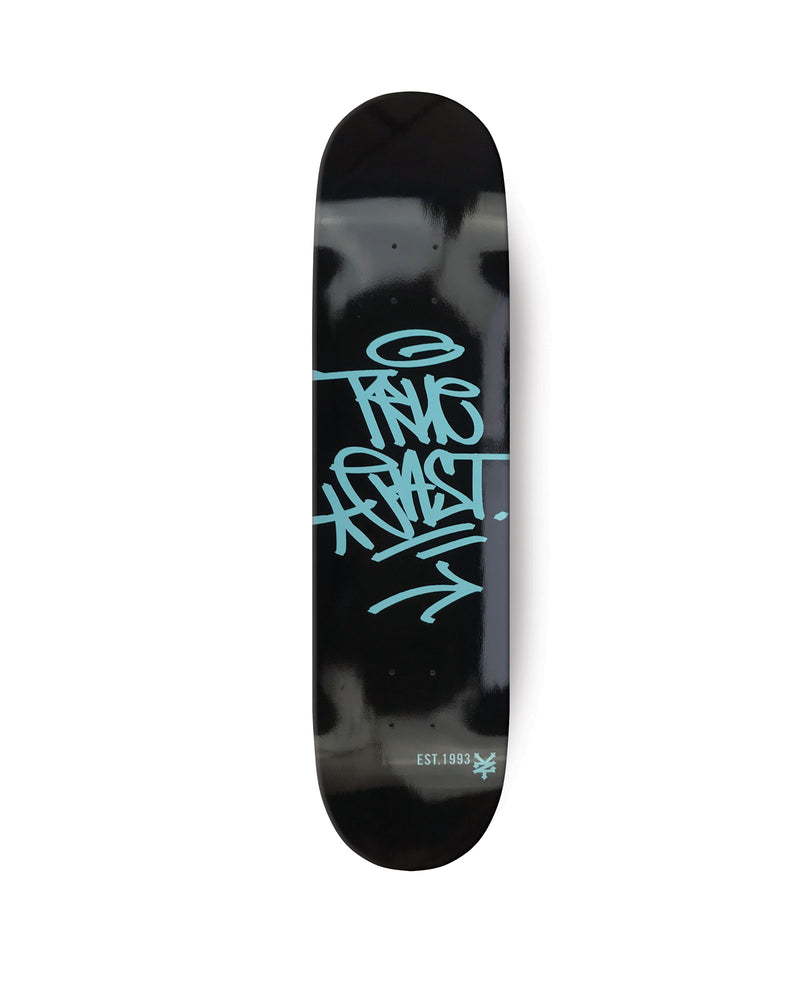 True East Tag (Black) Skateboard Deck